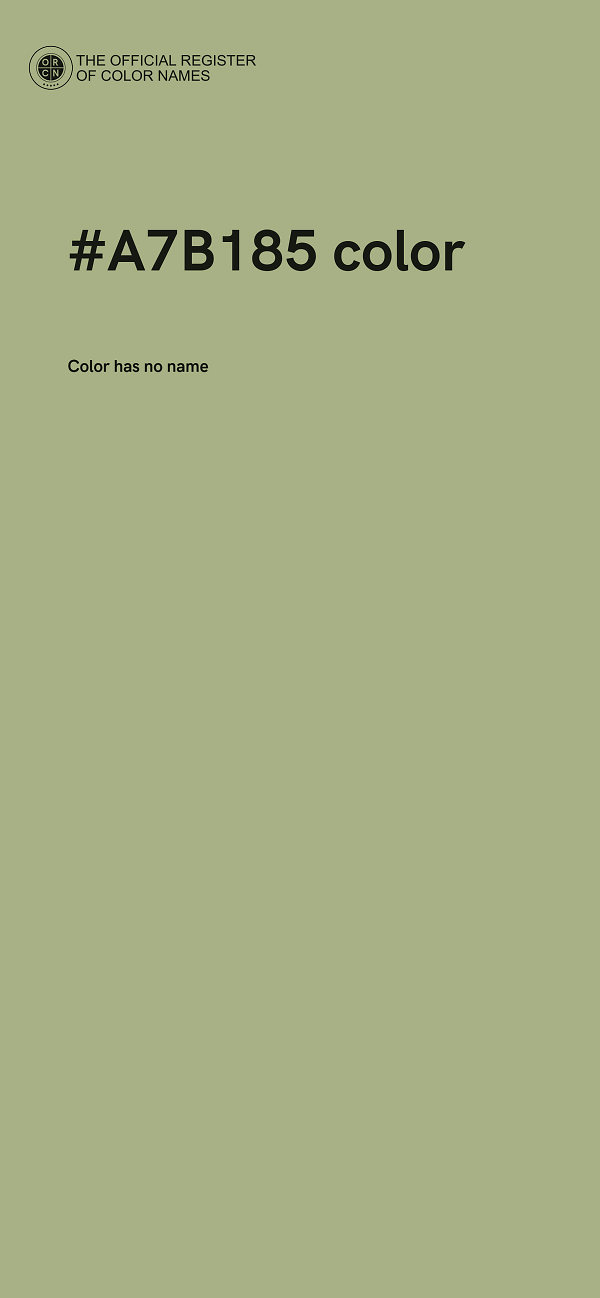 #A7B185 color image