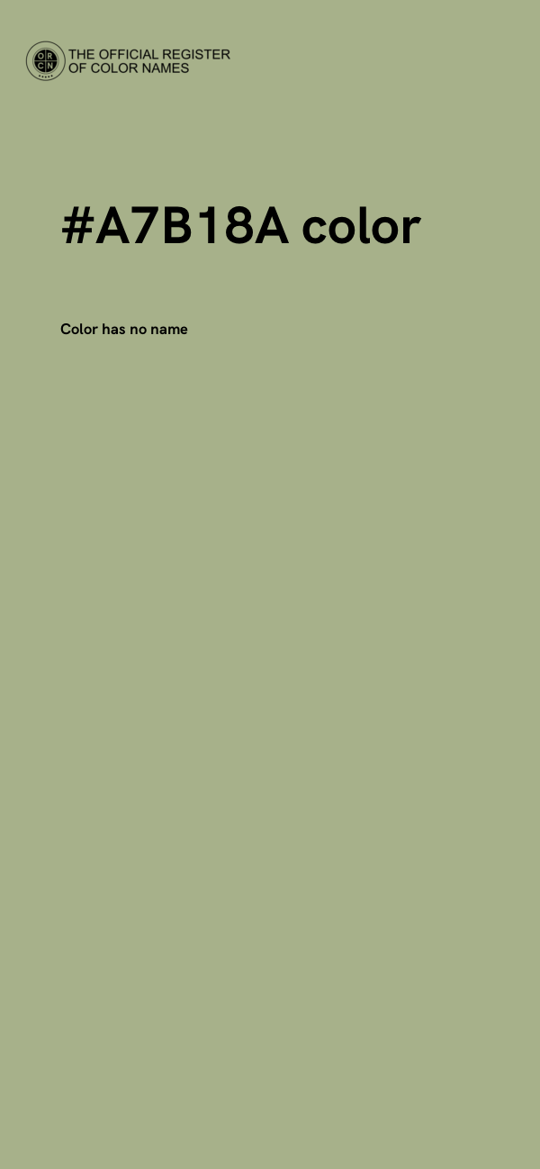 #A7B18A color image