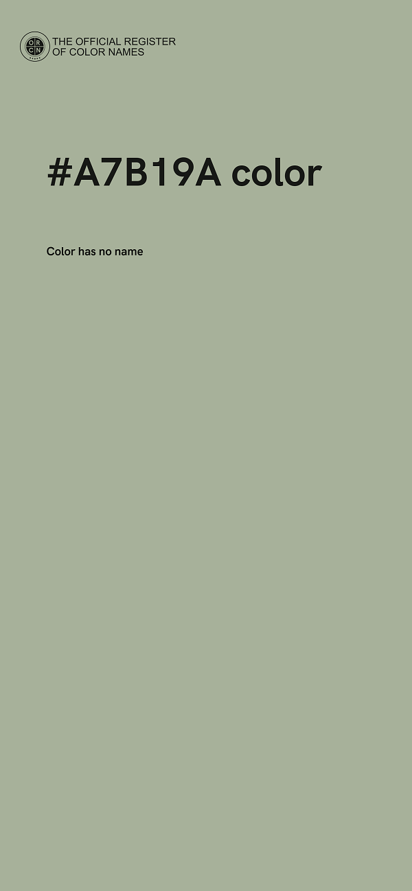 #A7B19A color image