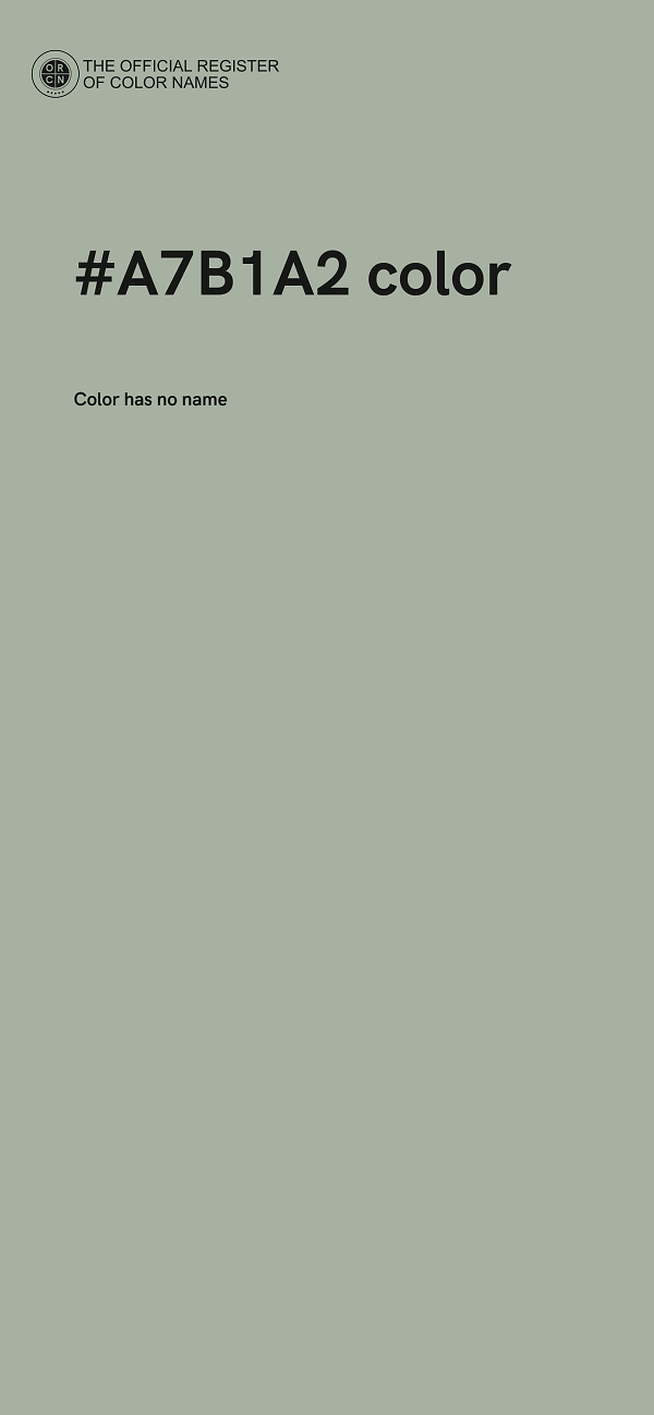 #A7B1A2 color image