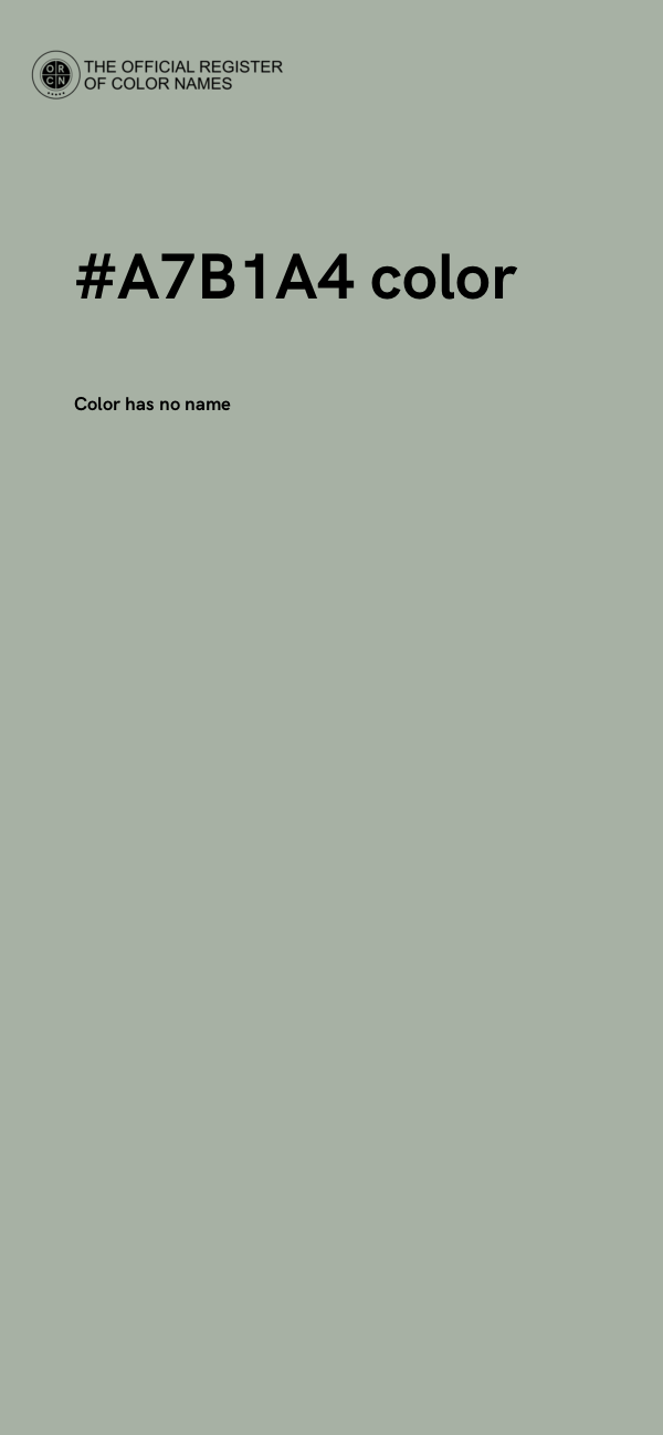 #A7B1A4 color image