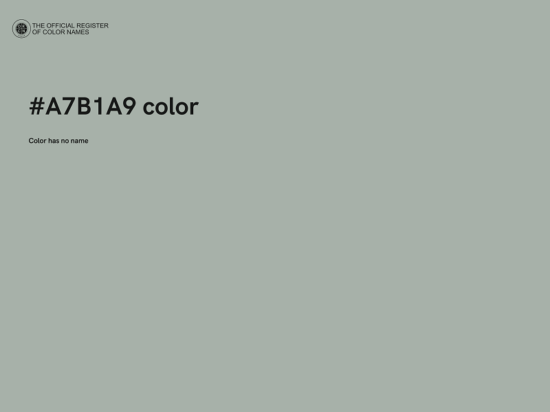 #A7B1A9 color image