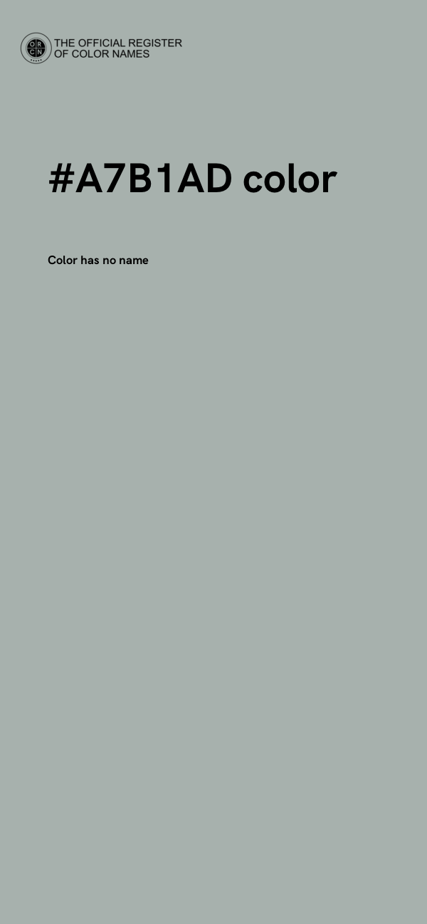 #A7B1AD color image
