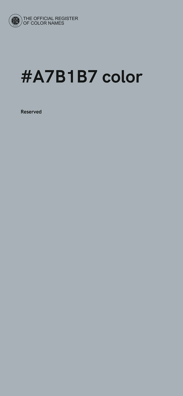 #A7B1B7 color image