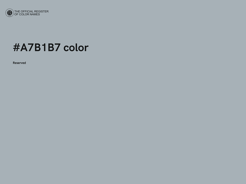 #A7B1B7 color image