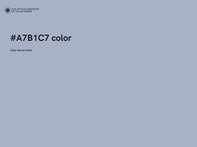 #A7B1C7 color image