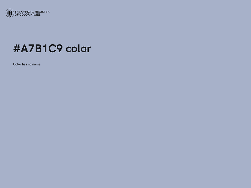 #A7B1C9 color image