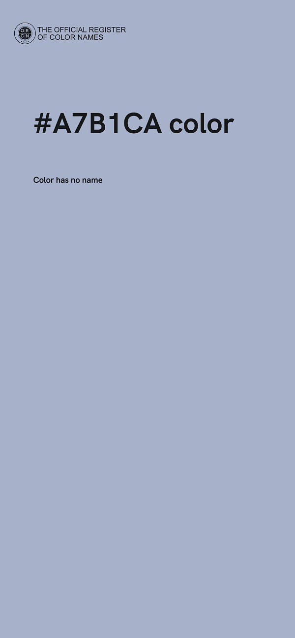 #A7B1CA color image