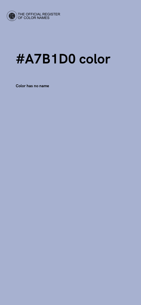 #A7B1D0 color image