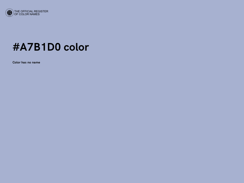 #A7B1D0 color image