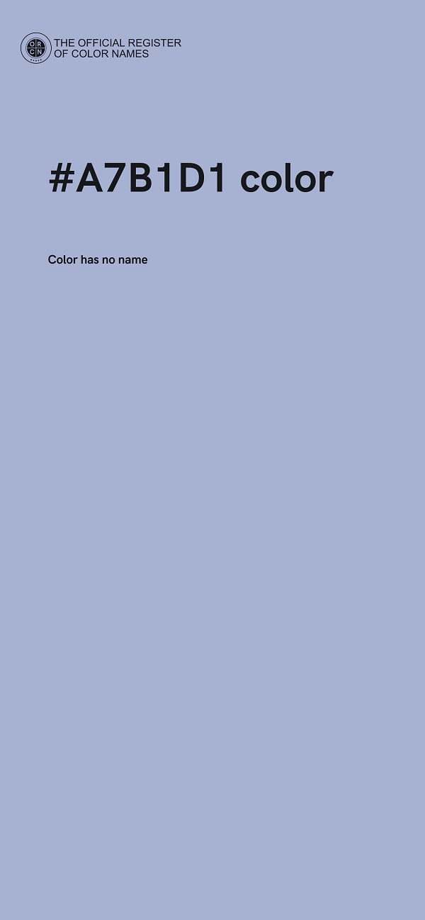 #A7B1D1 color image