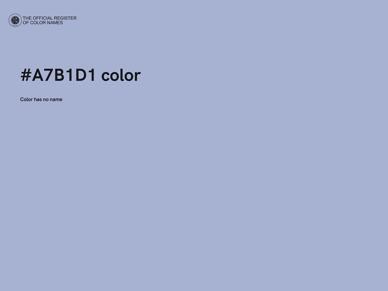 #A7B1D1 color image