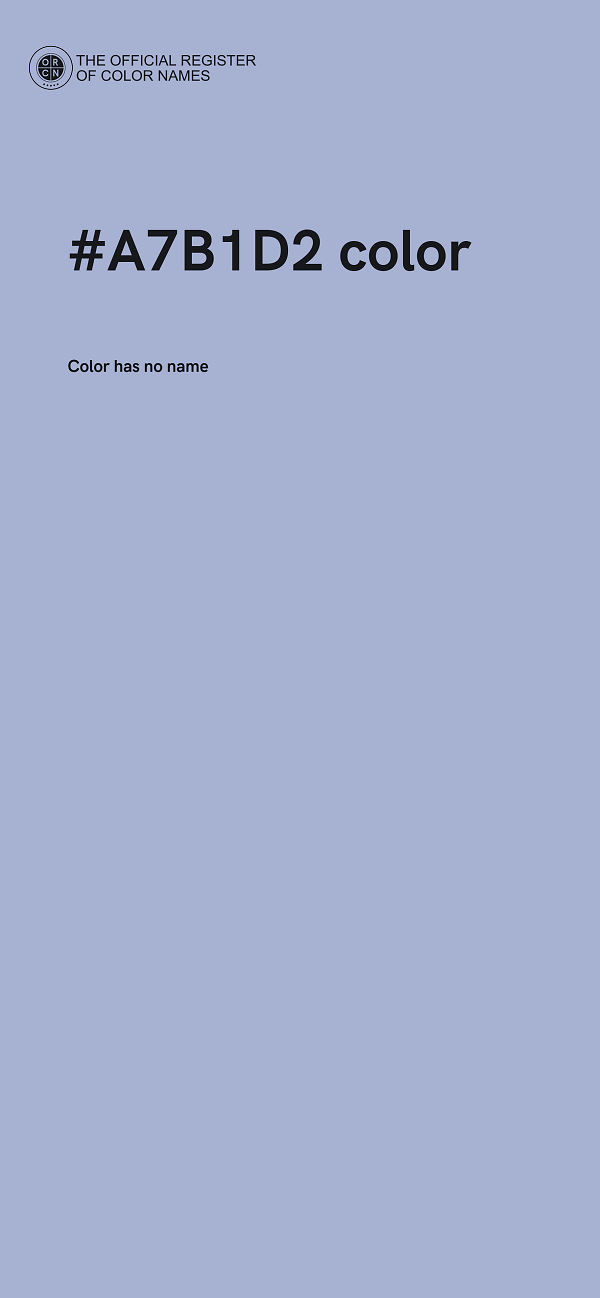 #A7B1D2 color image