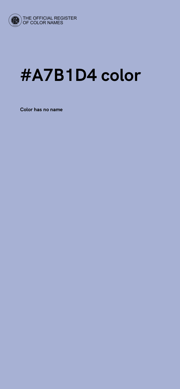 #A7B1D4 color image