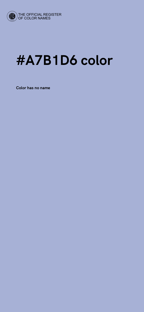 #A7B1D6 color image
