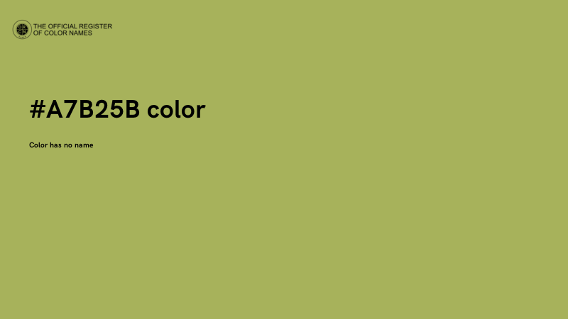 #A7B25B color image