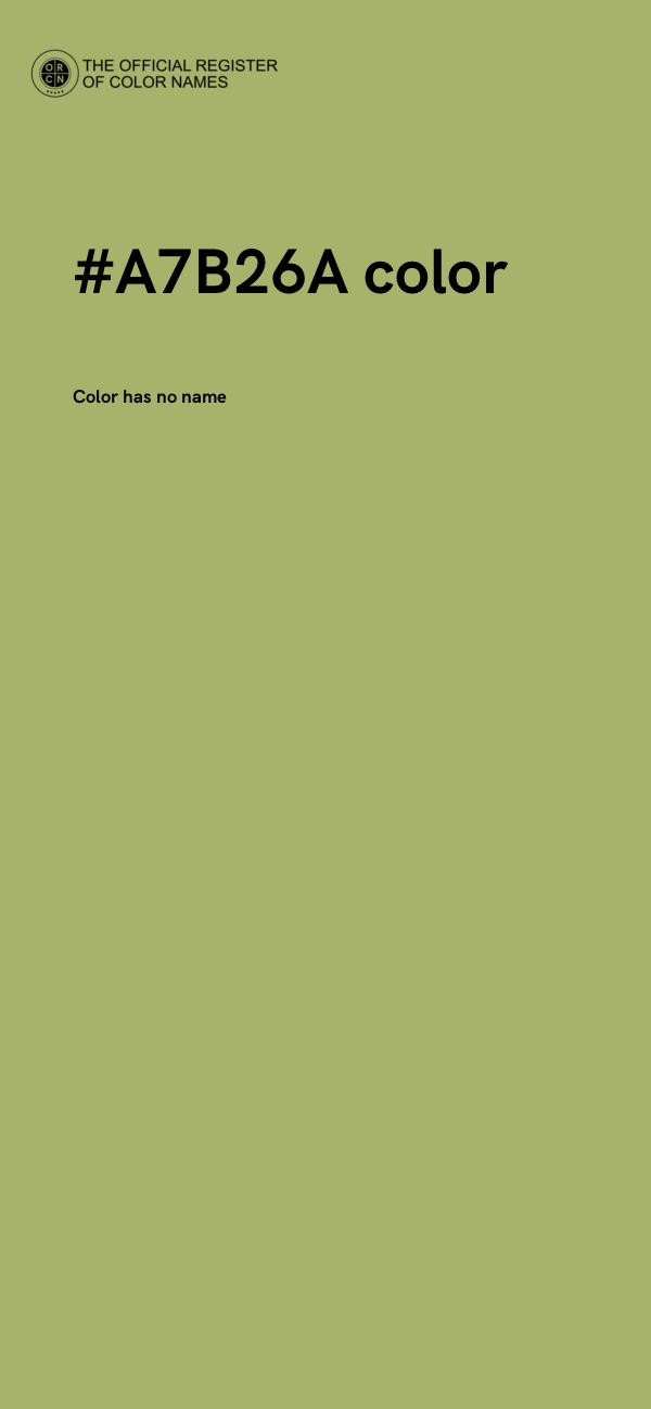 #A7B26A color image