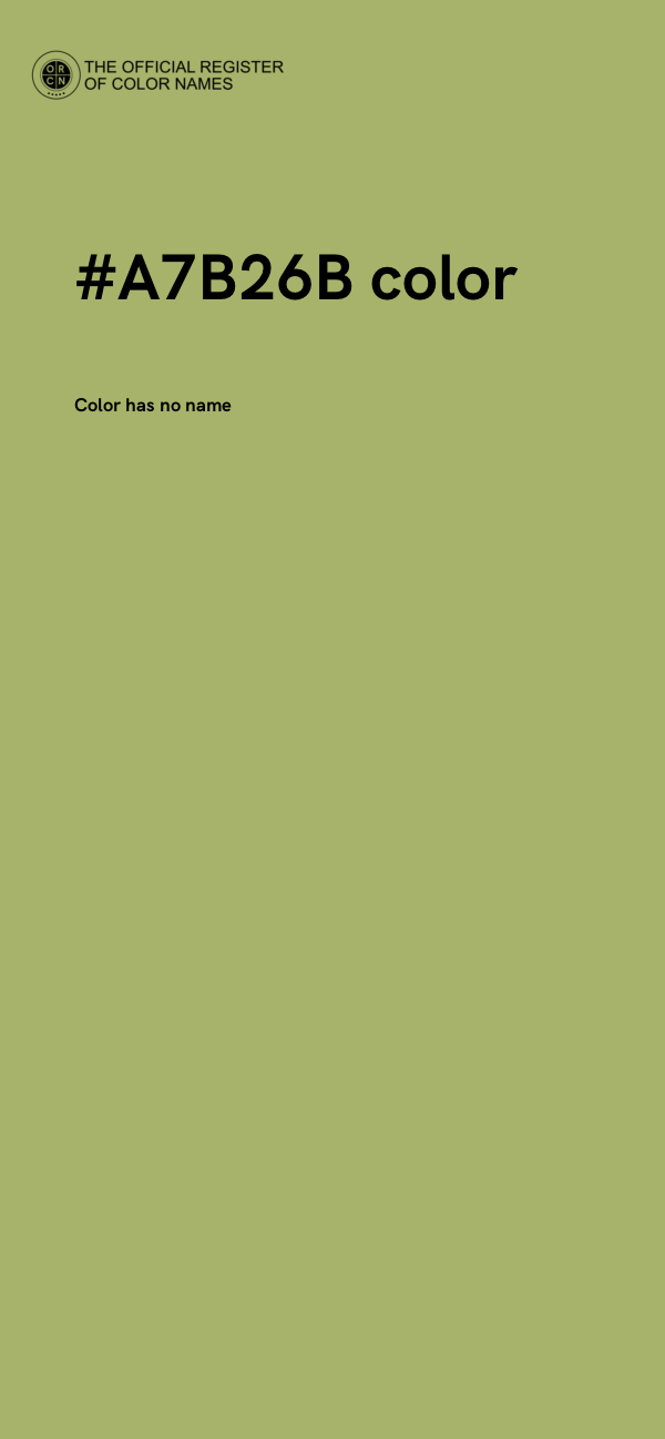 #A7B26B color image