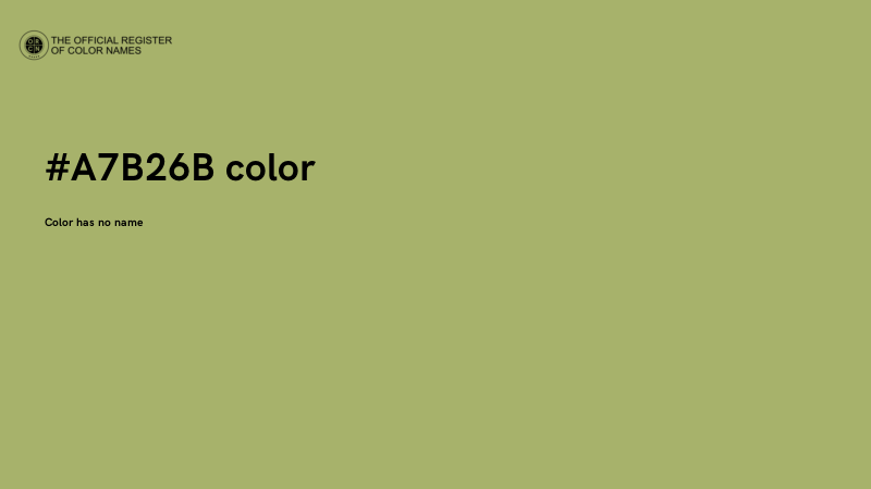 #A7B26B color image