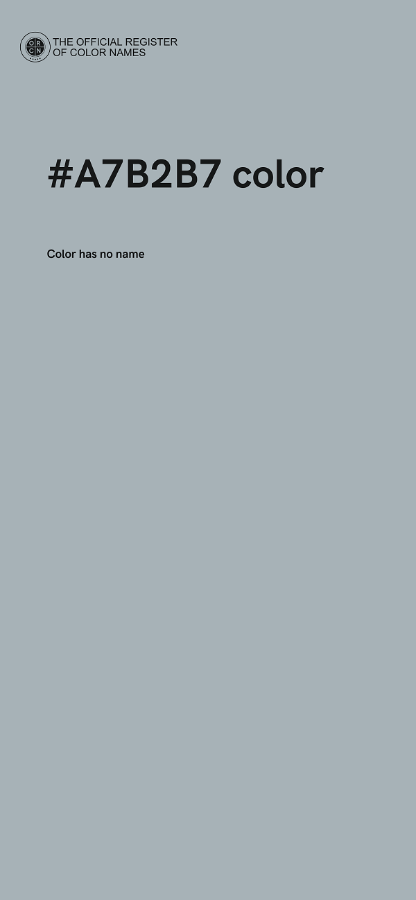 #A7B2B7 color image