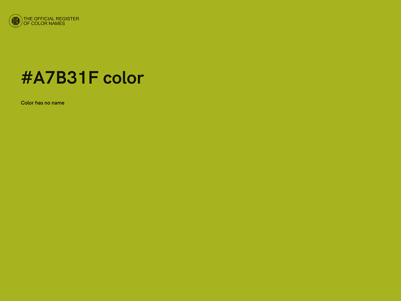 #A7B31F color image