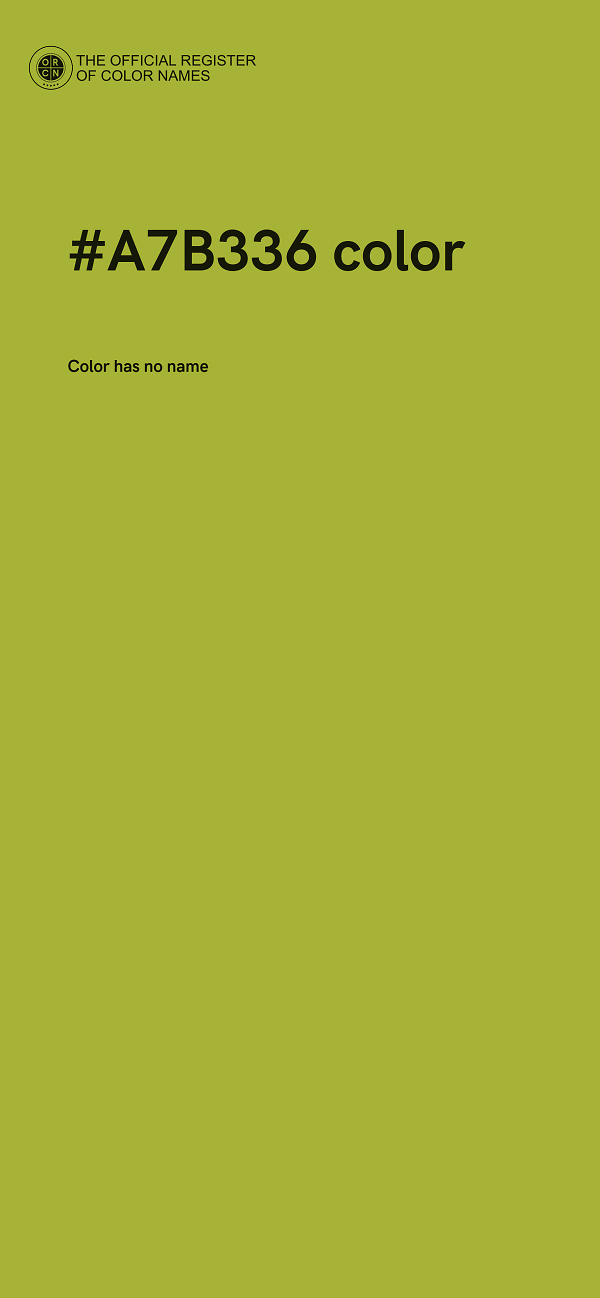 #A7B336 color image