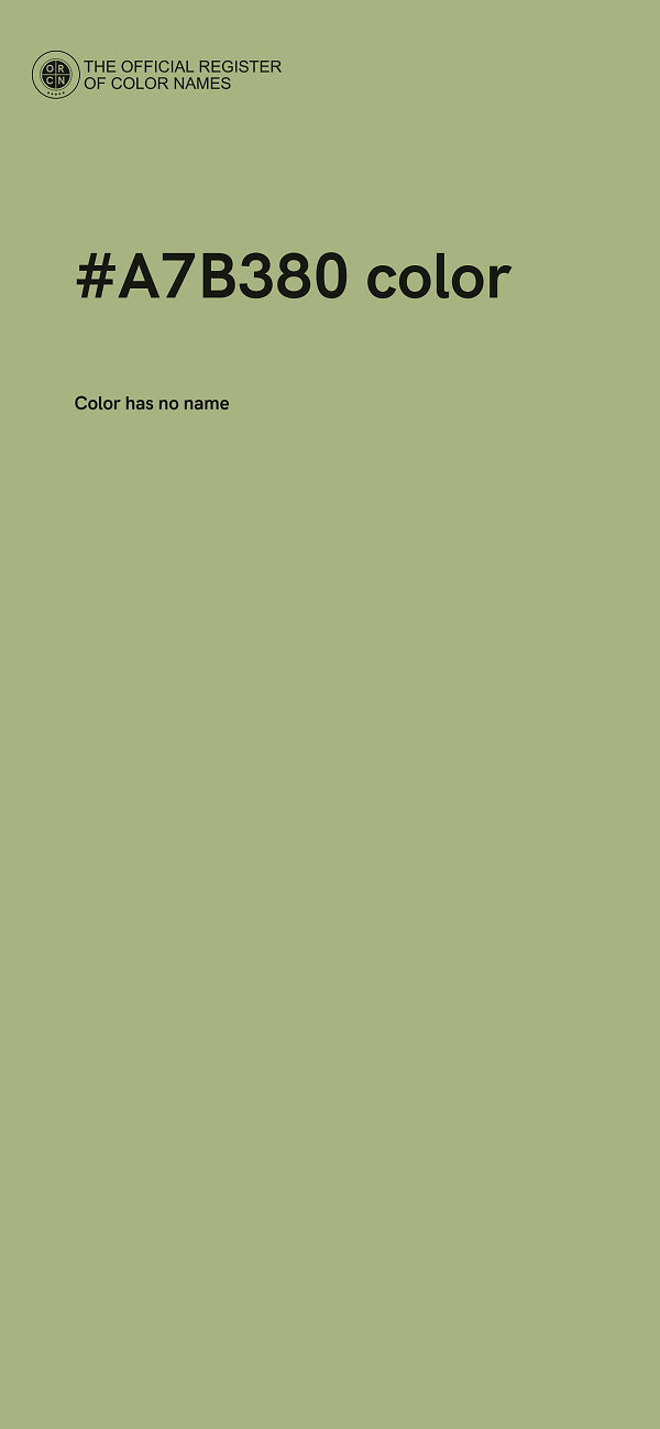 #A7B380 color image