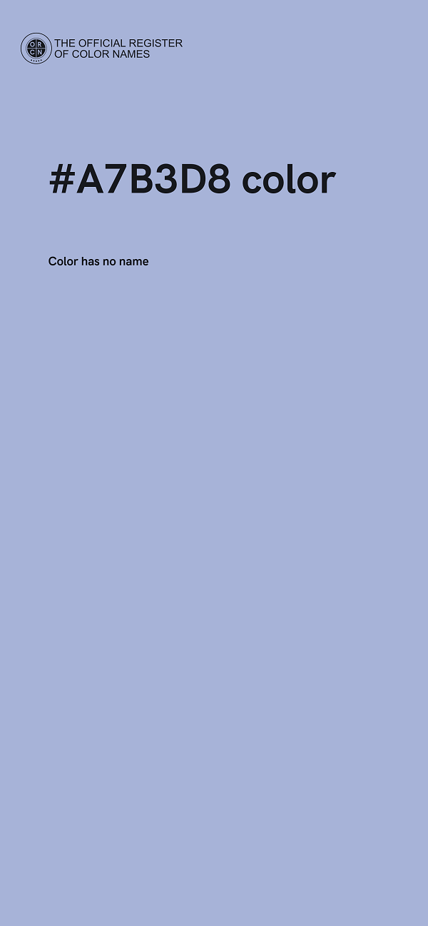 #A7B3D8 color image