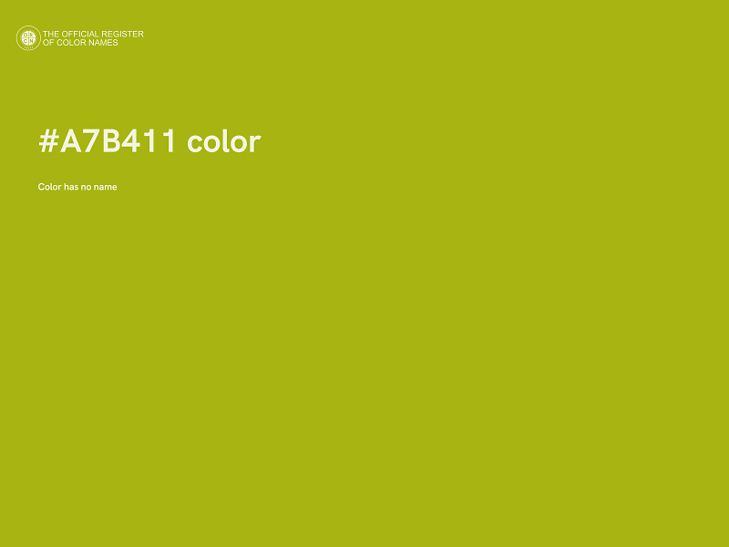 #A7B411 color image