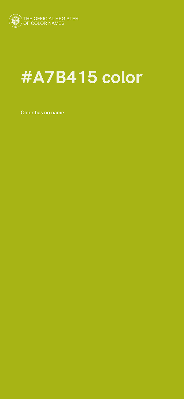#A7B415 color image