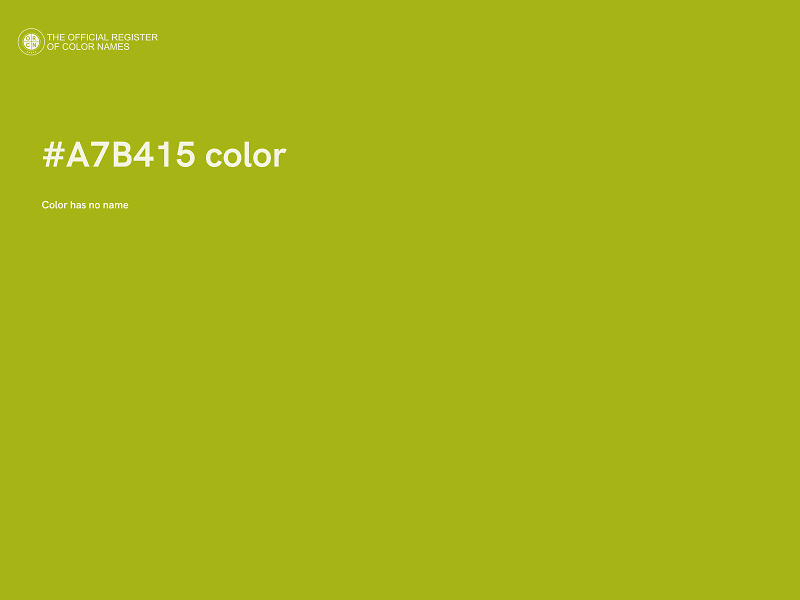 #A7B415 color image