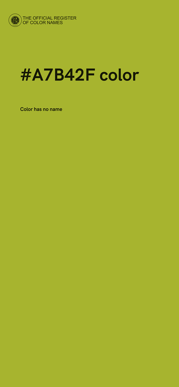 #A7B42F color image