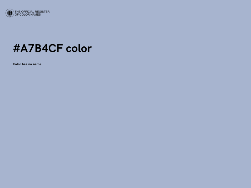 #A7B4CF color image