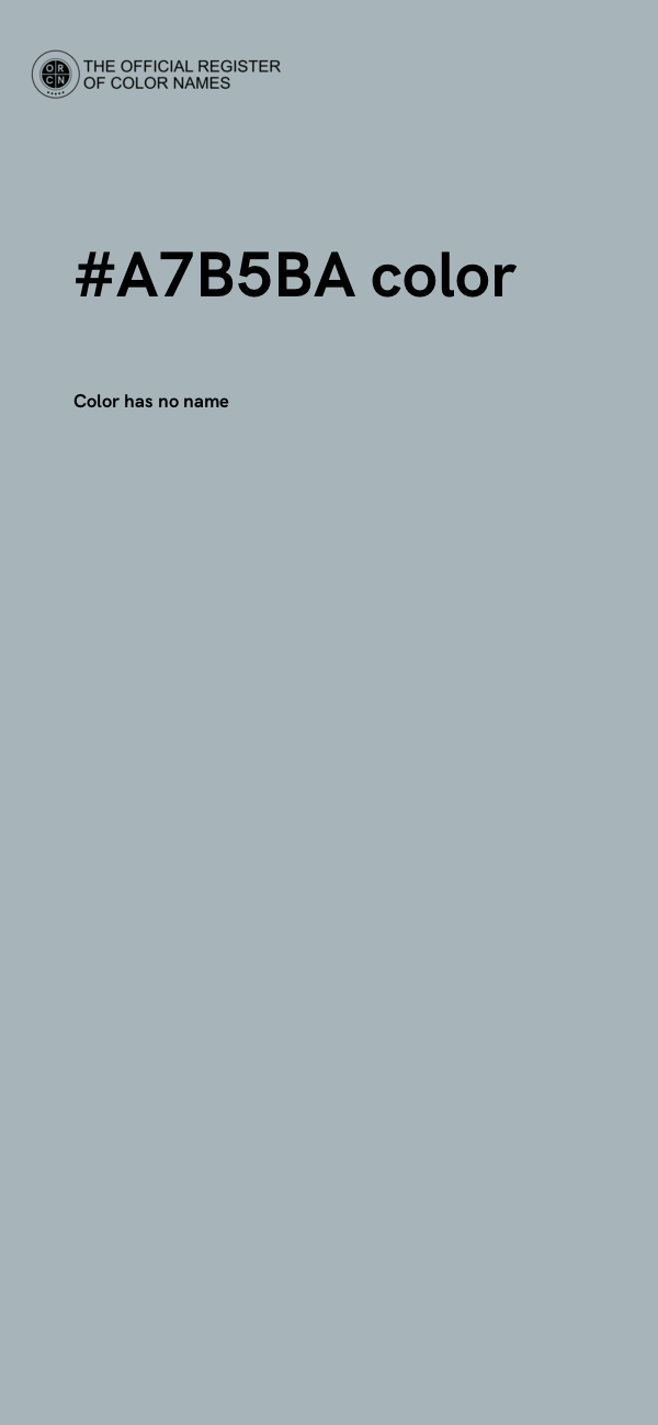 #A7B5BA color image