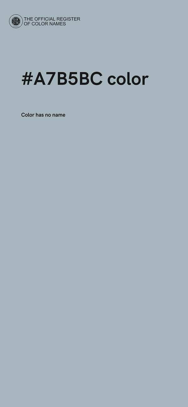 #A7B5BC color image