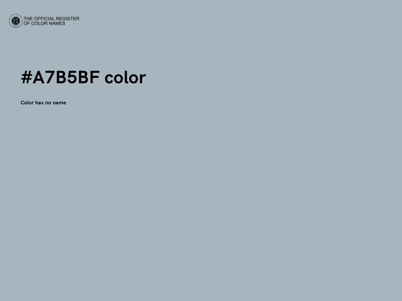 #A7B5BF color image