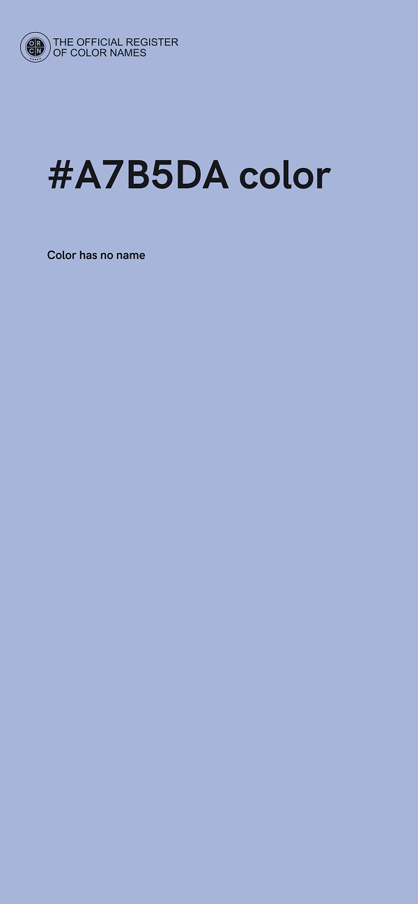 #A7B5DA color image