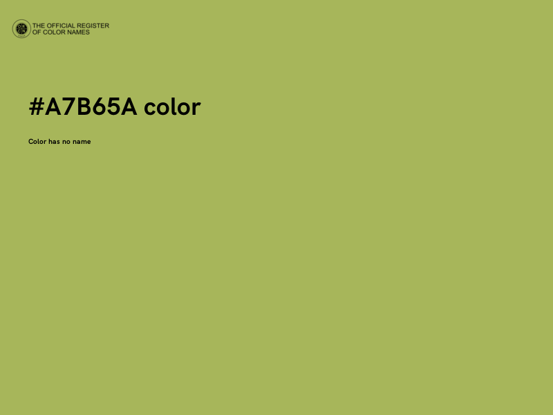 #A7B65A color image