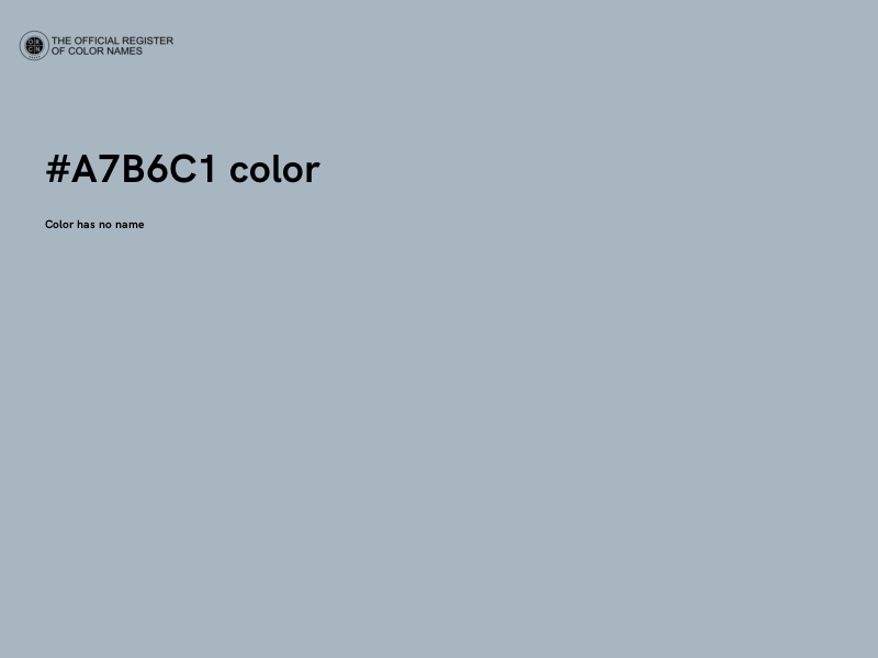 #A7B6C1 color image