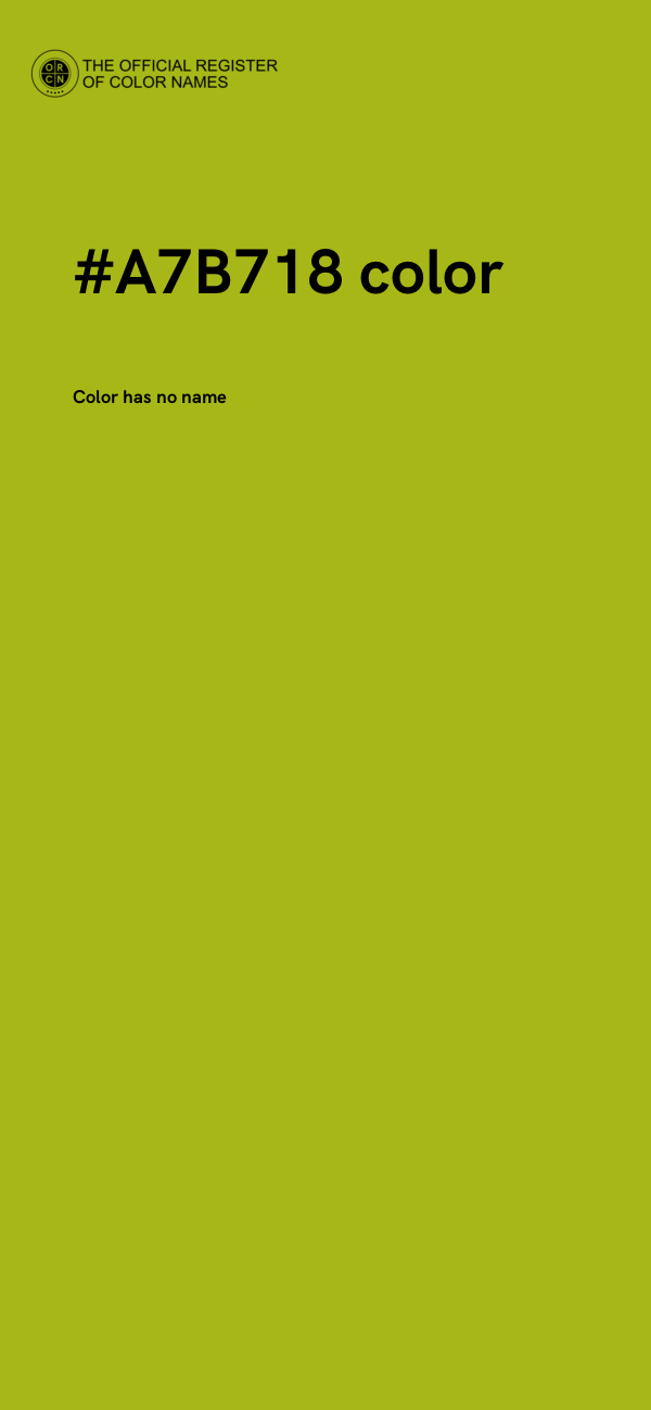 #A7B718 color image