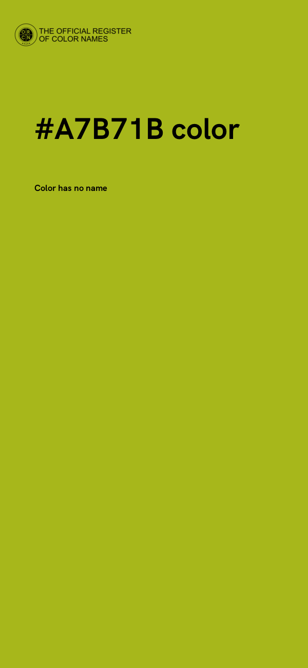 #A7B71B color image