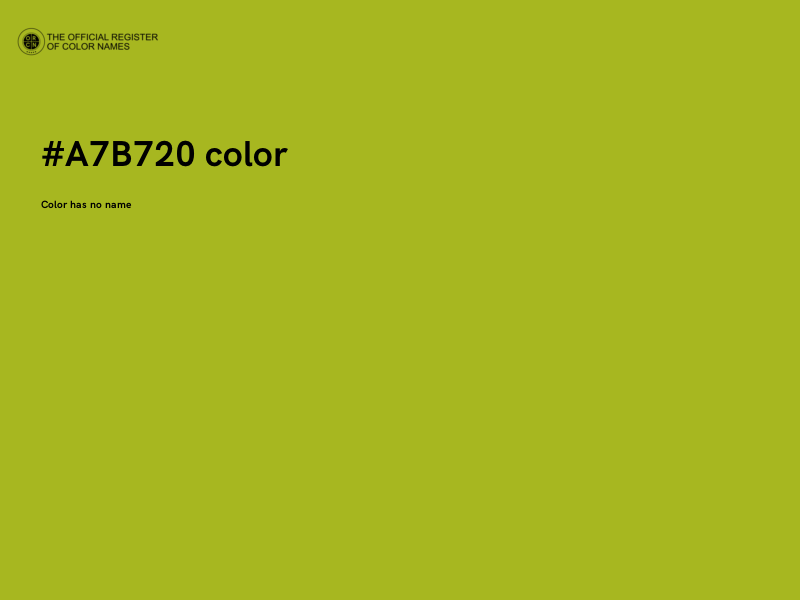 #A7B720 color image