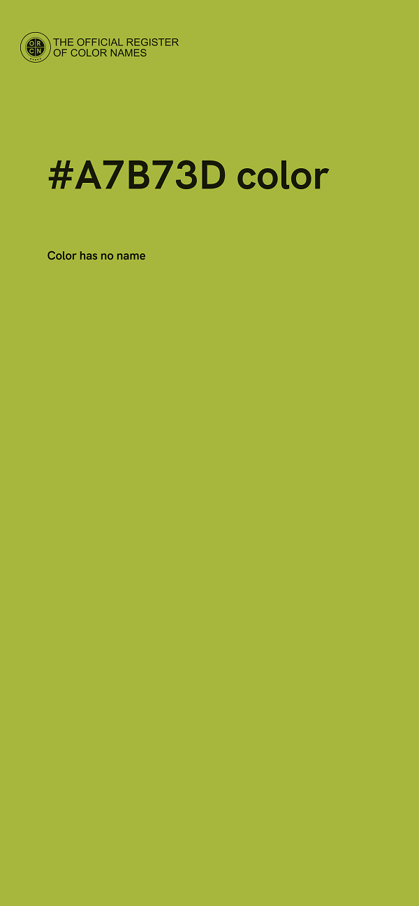 #A7B73D color image