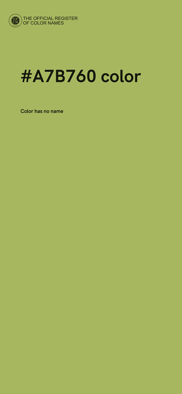 #A7B760 color image