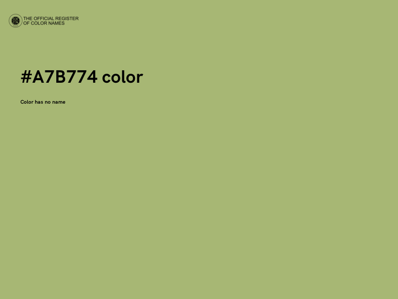 #A7B774 color image