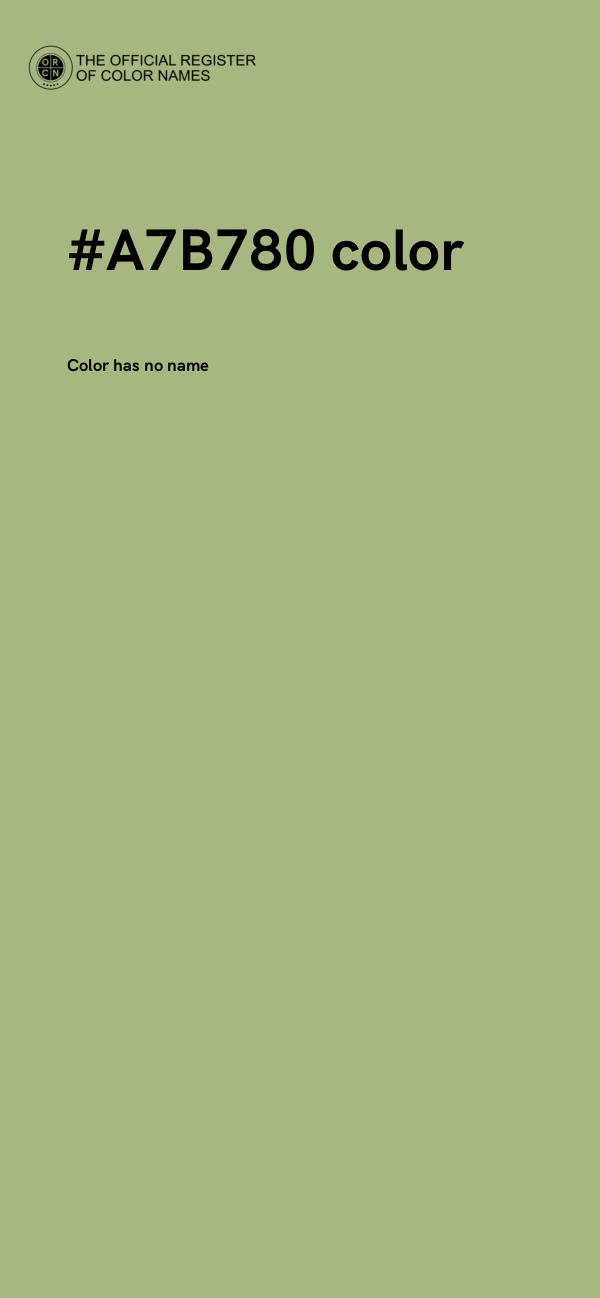 #A7B780 color image