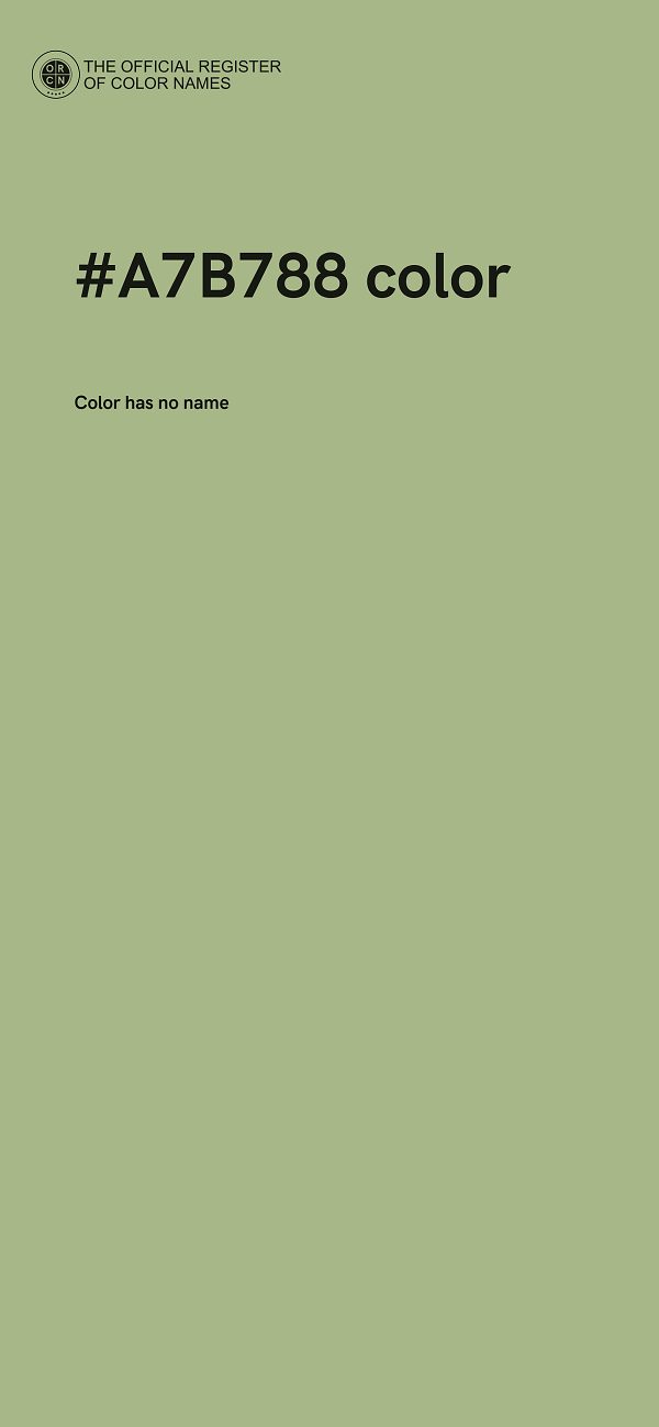 #A7B788 color image