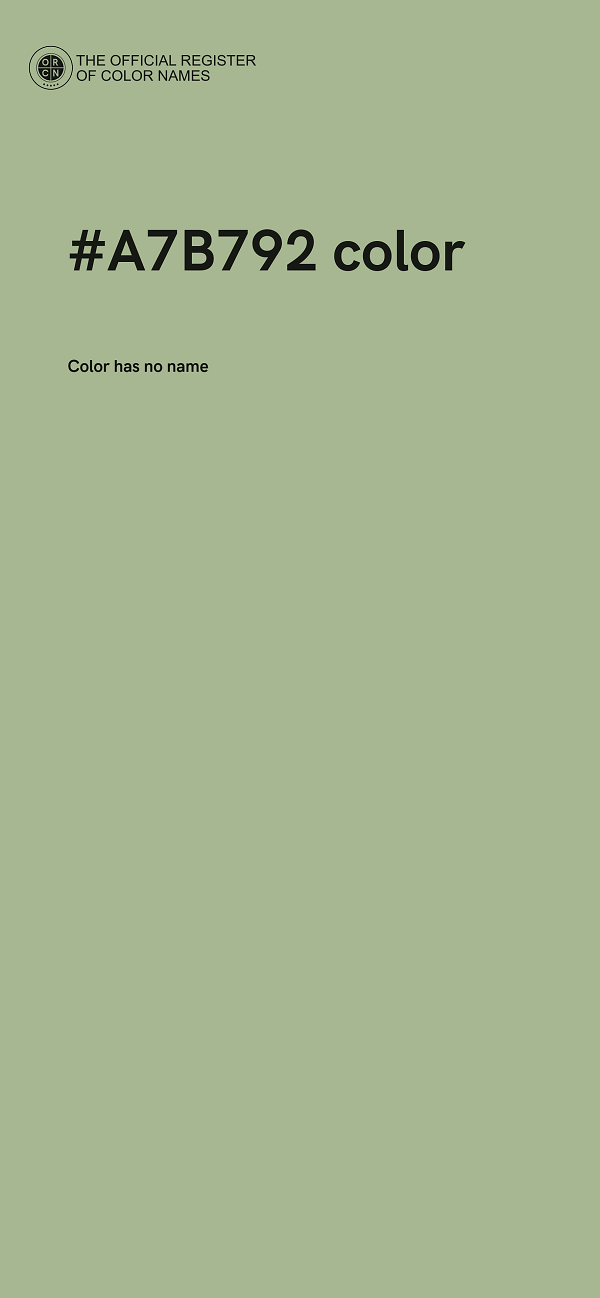 #A7B792 color image