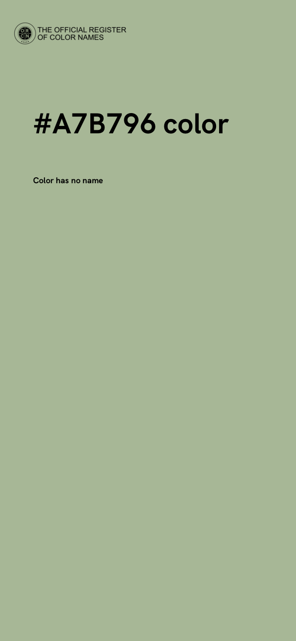 #A7B796 color image