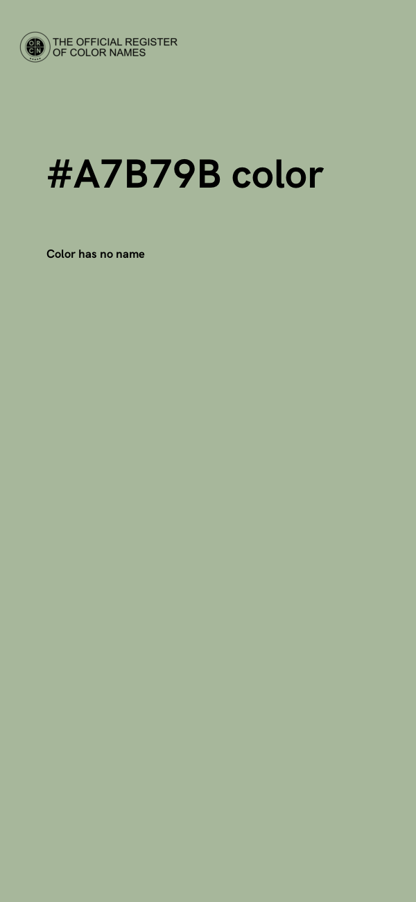 #A7B79B color image
